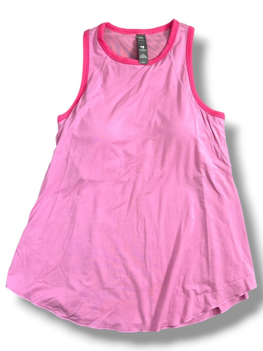 Shebird Pink Freedom Racerback Bra Tank with Split Back Size 3 S-M